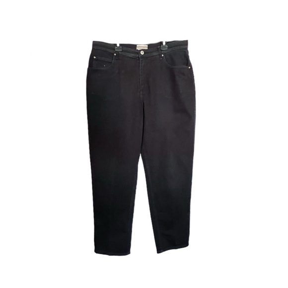 Coldwater Creek Black Jeans Women’s Size 14 With 12” High-Rise 30” Inseam - Picture 1 of 7